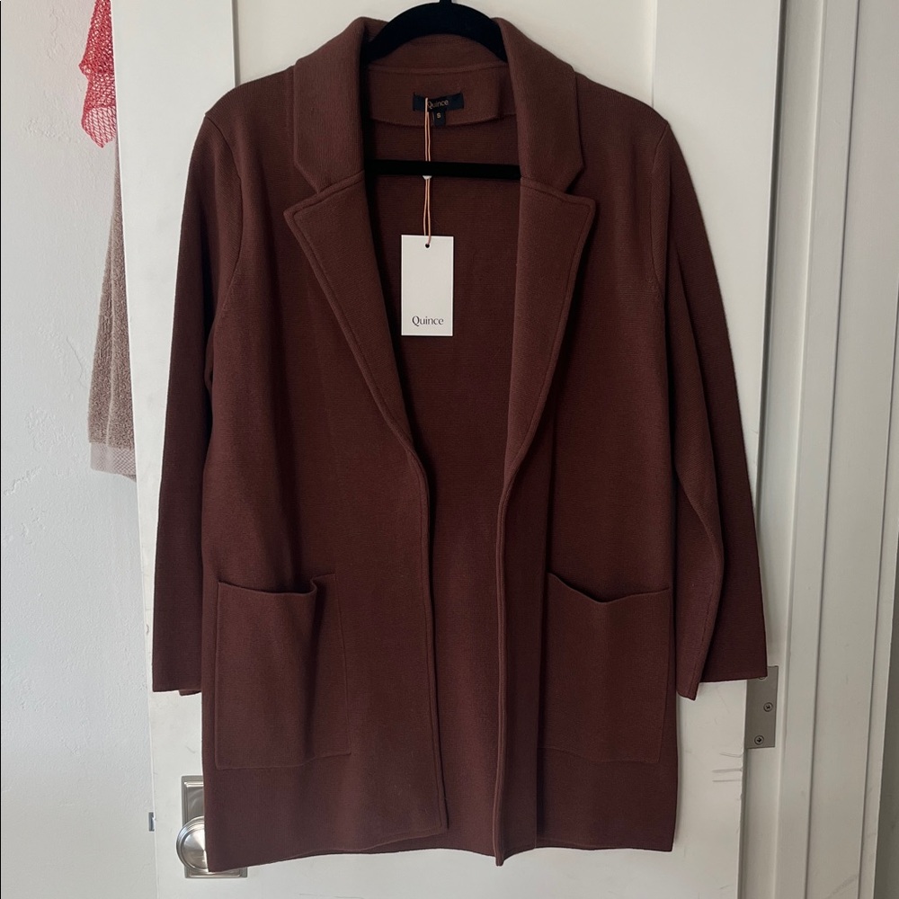 Quince Women's Chocolate Brown Blazer